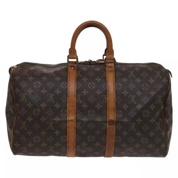 LOUIS VUITTON Monogram Keepall 45 Boston Bag M41428 LV Auth 114982 - Picture 2 of 16